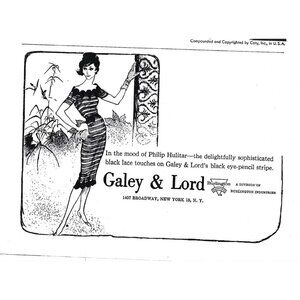 Phillip Hulitar Galley and Lord Pencil Stripe Advertisement 1950s  Print Ad 9 in